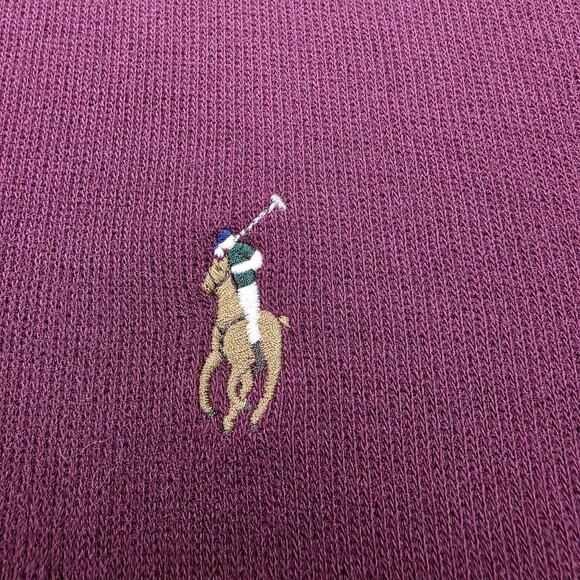 Polo Ralph Lauren Sweater Mens 2XLT Burgundy Estate Rib 1/4 Zip Knit Pullover - Picture 12 of 16